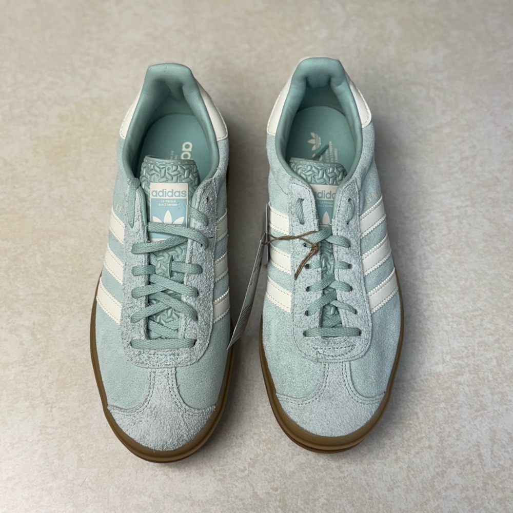 NWT! Adidas | Gazelle Bold - Ash Green, Size 9 - Picture 3 of 14